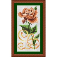 Набор для вышивания крестиком " Роза чайная"